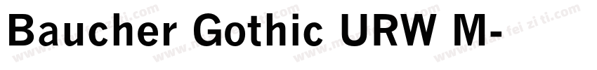 Baucher Gothic URW M字体转换